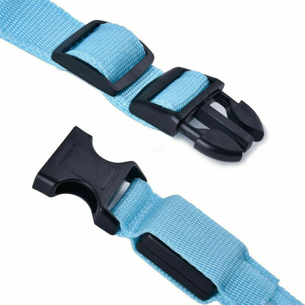 Dog LED Collar Blinking Night Flashing Light up Glow Adjustable Pets Safety US